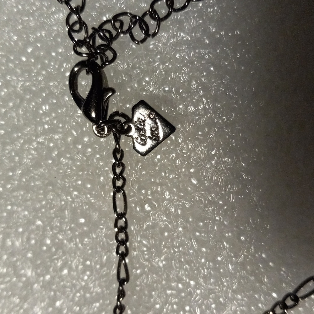 Cookie Lee Signed Elegant Black Gem Necklace - image 3